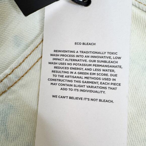 RE/DONE 70s High Rise Short – Sunbleach Vintage-Fade Denim Size 26 NWT - Picture 13 of 16